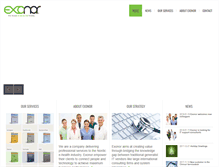 Tablet Screenshot of exonor.com